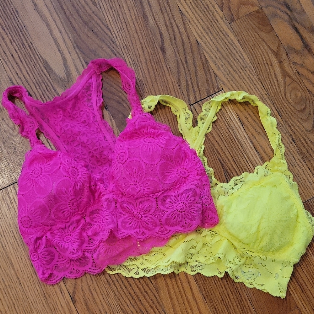 Aerie Neon Lace Bralettes
